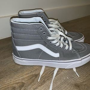 NWOT grey high top vans